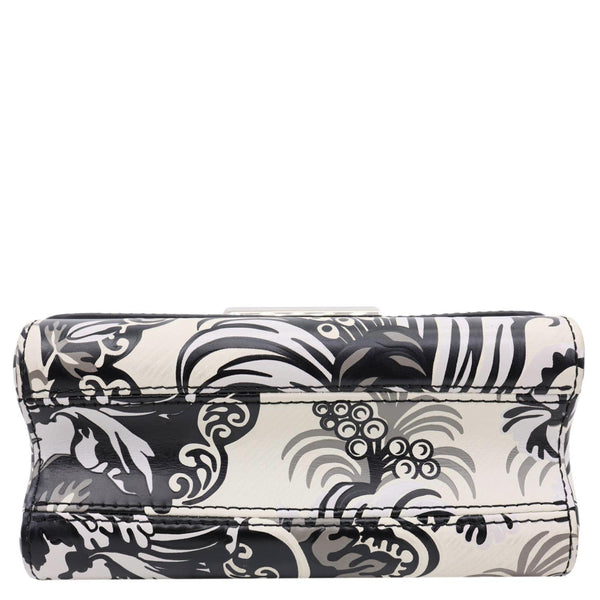 LOUIS VUITTON Twist PM Floral Epi Leather Crossbody Bag White