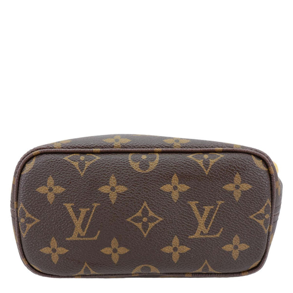 LOUIS VUITTON Neverfull BB Monogram Canvas Tote Shoulder Bag Brown