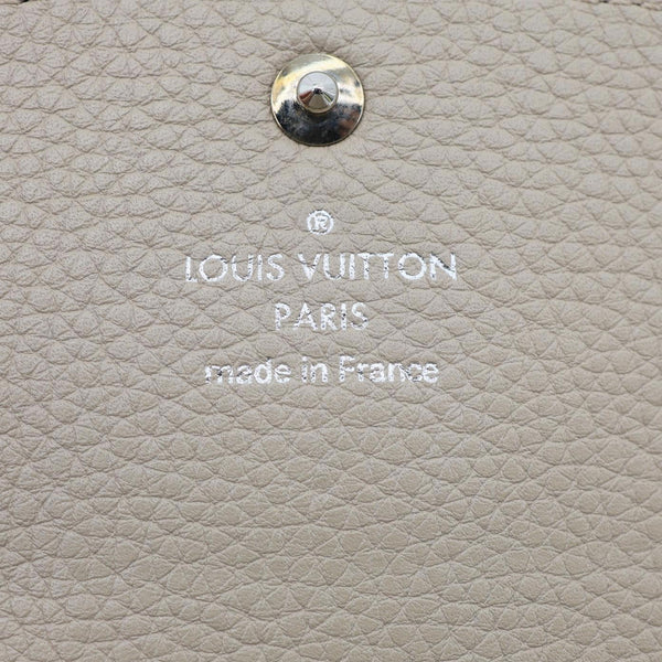 LOUIS VUITTON Portefeuille Iris Monogram Mahina Leather Wallet Beige