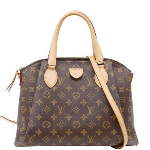LOUIS VUITTON Rivoli MM Monogram Canvas Shoulder Bag Brown