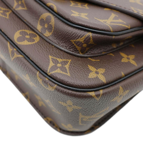LOUIS VUITTON Passy NM Monogram Canvas Shoulder Bag Brown