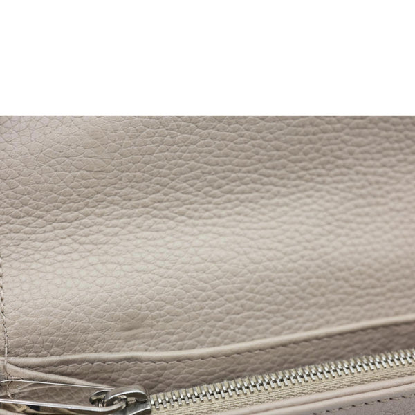 LOUIS VUITTON Portefeuille Iris Monogram Mahina Leather Wallet Beige