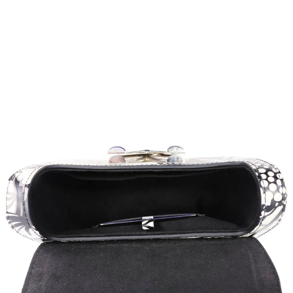 LOUIS VUITTON Twist PM Floral Epi Leather Crossbody Bag White