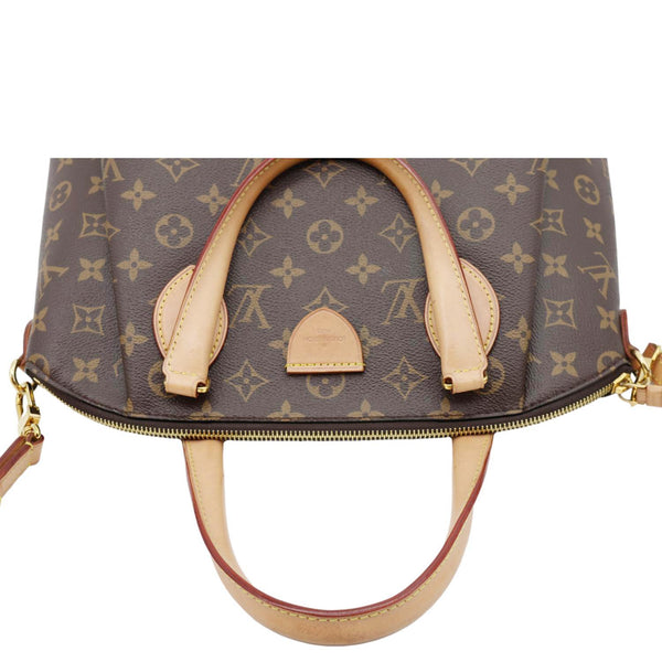 LOUIS VUITTON Rivoli MM Monogram Canvas Shoulder Bag Brown