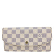 LOUIS VUITTON Emilie Damier Azur Wallet Rose Ballerine