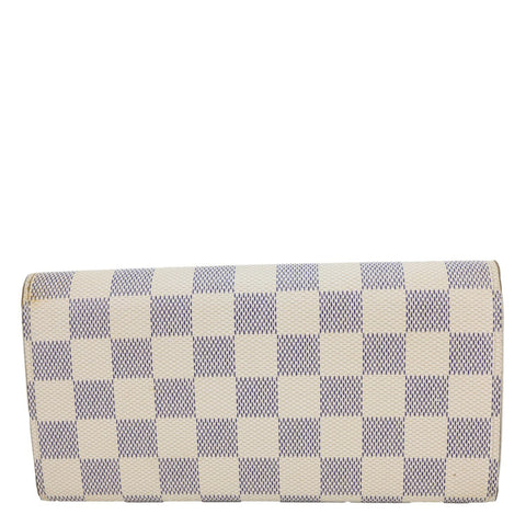LOUIS VUITTON Emilie Damier Azur Wallet Rose Ballerine