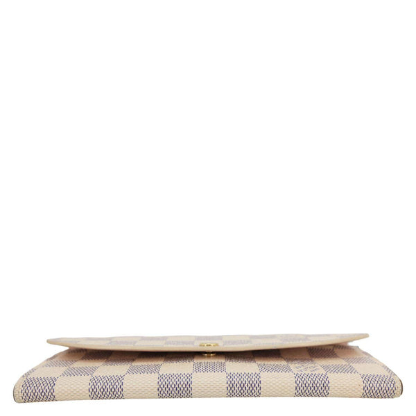 LOUIS VUITTON Emilie Damier Azur Wallet Rose Ballerine