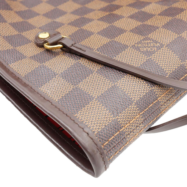 LOUIS VUITTON Neverfull GM Damier Ebene Tote Shoulder Bag Brown