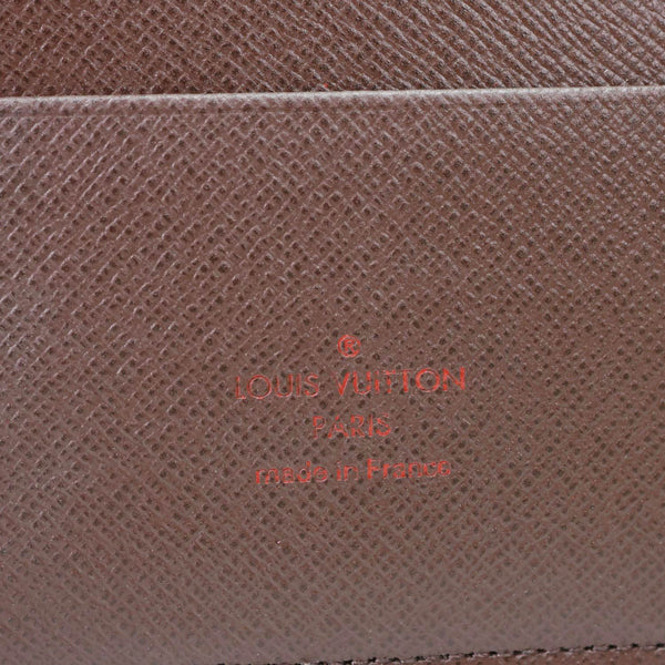 LOUIS VUITTON Ring Agenda Large Damier Ebene Cover Brown