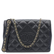 CHANEL Diamond Flap Quilted Leather Bag Crossbody Bag Black