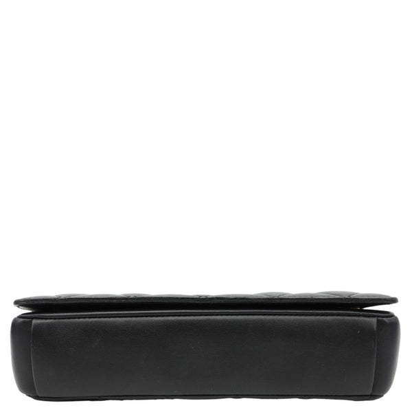 CHANEL Diamond Flap Quilted Leather Bag Crossbody Bag Black