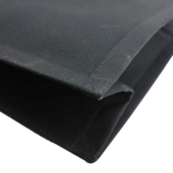 YVES SAINT LAURENT Rive Gauche Linen Tote Bag Black
