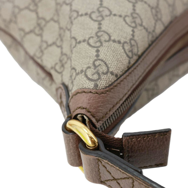 GUCCI Ophidia Half Moon GG Supreme Canvas Shoulder Bag Beige 547939