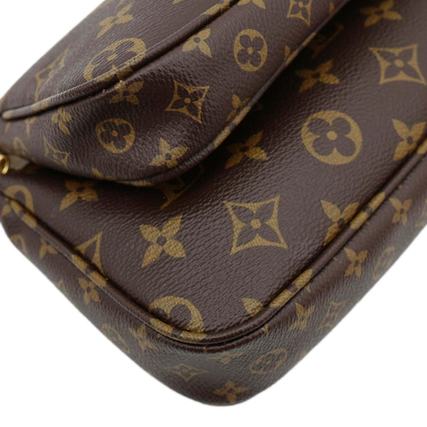 LOUIS VUITTON Multi Pochette Accessoires Monogram Canvas Crossbody Bag Brown