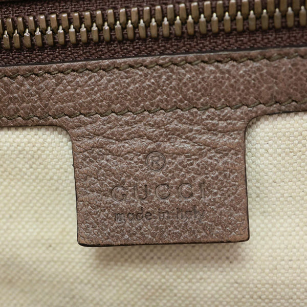 GUCCI Ophidia Half Moon GG Supreme Canvas Shoulder Bag Beige 547939