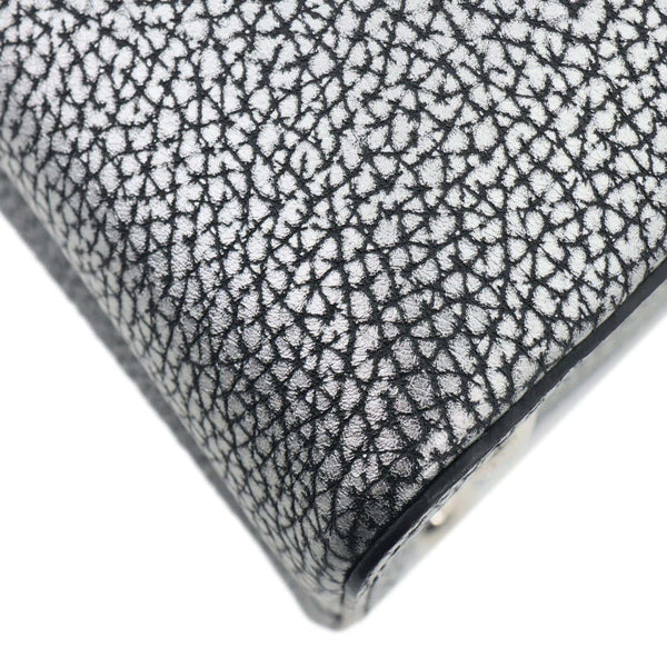 LOUIS VUITTON Capucines PM Chrome Taurillon Metallic Leather Crossbody Bag Silver