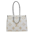 LOUIS VUITTON Onthego GM Monogram Giant Canvas Tote Bag White