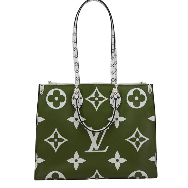 LOUIS VUITTON Onthego GM Monogram Giant Canvas Tote Bag White