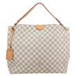 LOUIS VUITTON Graceful MM Damier Azur Hobo Bag Rose Ballerine