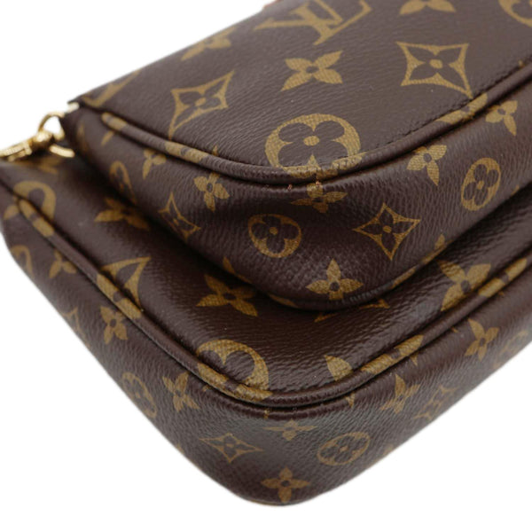 LOUIS VUITTON Multi Pochette Accessoires Monogram Canvas Crossbody Bag Brown