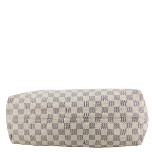 LOUIS VUITTON Graceful MM Damier Azur Hobo Bag Rose Ballerine