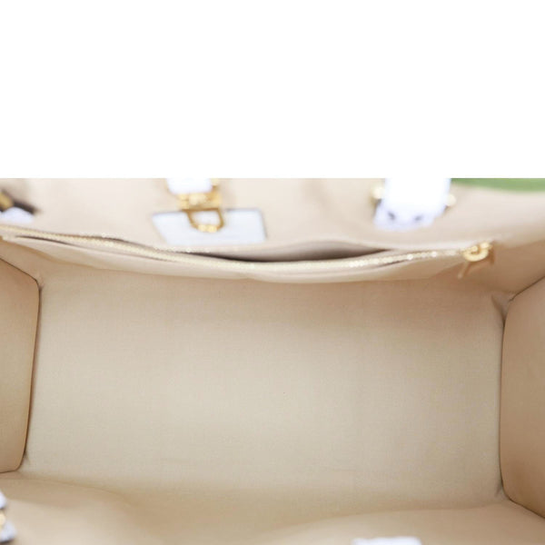 LOUIS VUITTON Onthego GM Monogram Giant Canvas Tote Bag White