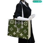 LOUIS VUITTON Onthego GM Monogram Giant Canvas Tote Bag White