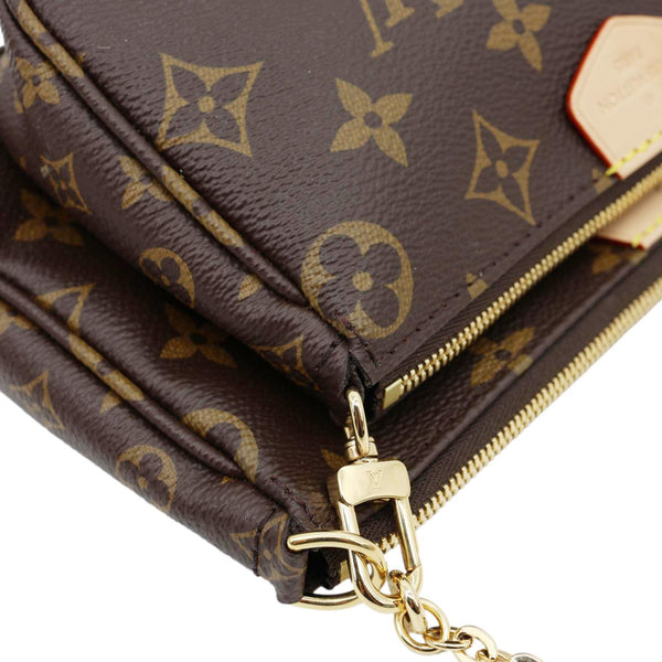LOUIS VUITTON Multi Pochette Accessoires Monogram Canvas Crossbody Bag Brown
