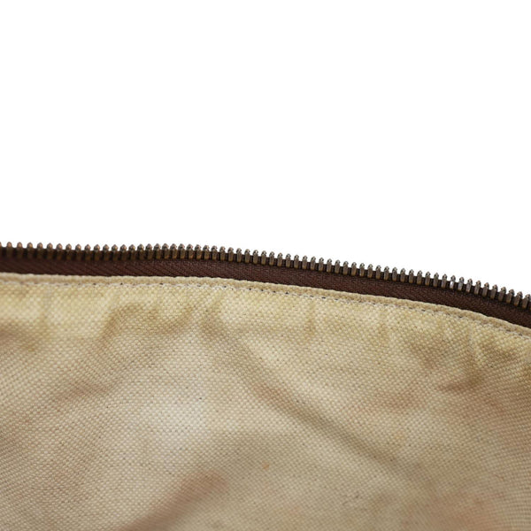 GUCCI Ophidia Half Moon GG Supreme Canvas Shoulder Bag Beige 547939