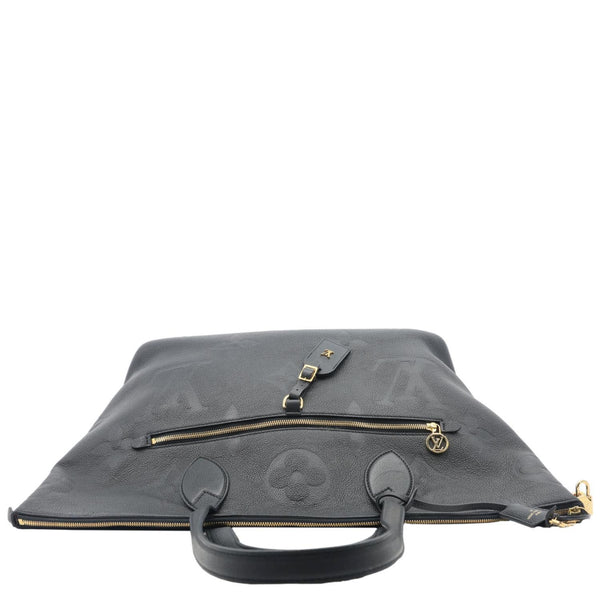 LOUIS VUITTON Monogram Empreinte Giant Leather Travel Bag Black