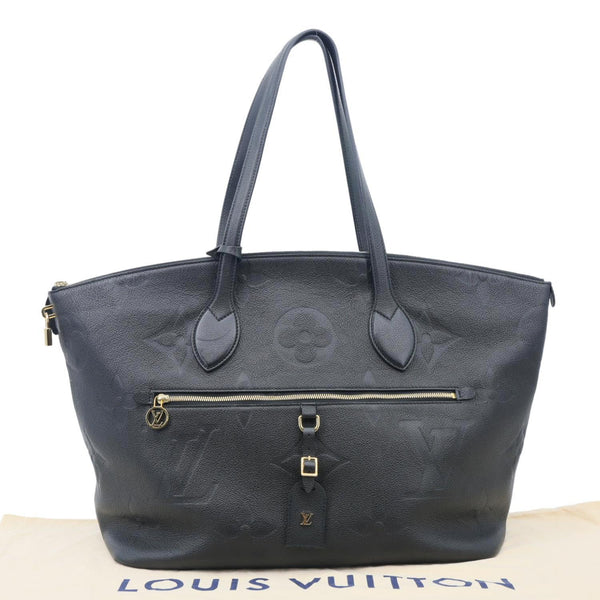 LOUIS VUITTON Monogram Empreinte Giant Leather Travel Bag Black