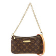 LOUIS VUITTON Liv Pochette Monogram Canvas Shoulder Bag Brown