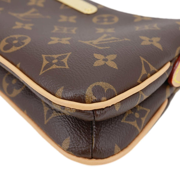 LOUIS VUITTON Liv Pochette Monogram Canvas Shoulder Bag Brown