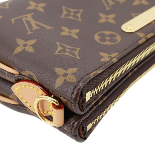LOUIS VUITTON Liv Pochette Monogram Canvas Shoulder Bag Brown