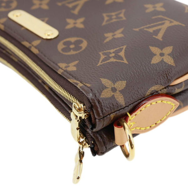 LOUIS VUITTON Liv Pochette Monogram Canvas Shoulder Bag Brown