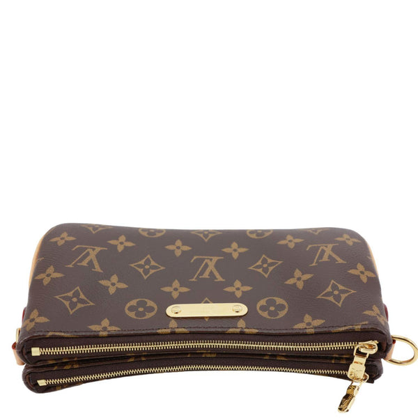 LOUIS VUITTON Liv Pochette Monogram Canvas Shoulder Bag Brown