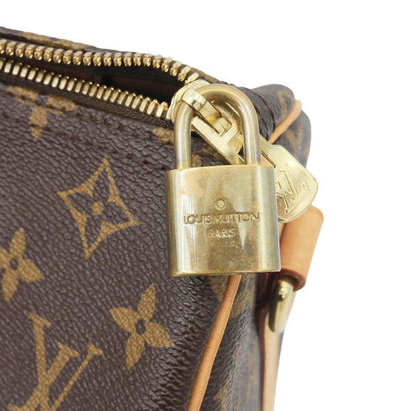 LOUIS VUITTON Speedy 30 Bandouliere Monogram Canvas Crossbody Bag Brown