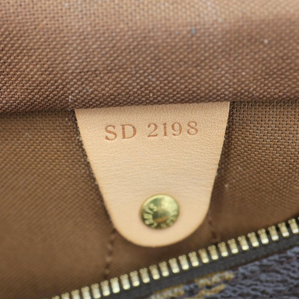 LOUIS VUITTON Speedy 30 Bandouliere Monogram Canvas Crossbody Bag Brown