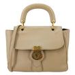 BURBERRY DK88 Medium Leather Top Handle Crossbody Bag Beige
