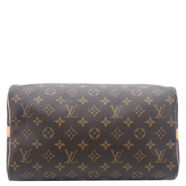 LOUIS VUITTON Speedy 30 Bandouliere Monogram Canvas Crossbody Bag Brown