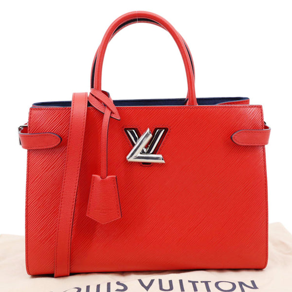 LOUIS VUITTON Twist Epi Leather Tote Bag Red