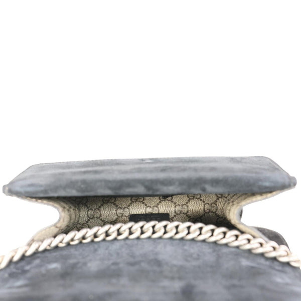 GUCCI Dionysus Mini GG Supreme Canvas Crossbody Bag Beige 421970