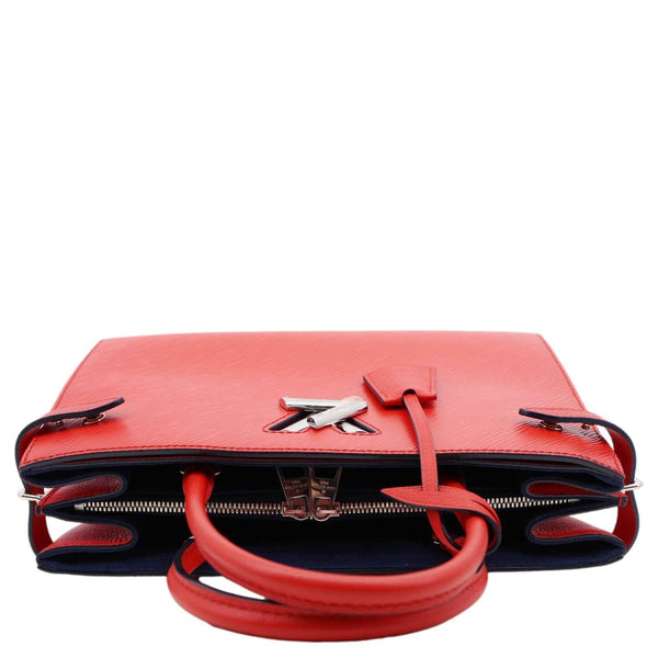 LOUIS VUITTON Twist Epi Leather Tote Bag Red
