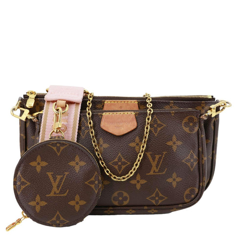LOUIS VUITTON Multi Pochette Accessoires Monogram Canvas Shoulder Bag Brown