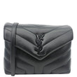 YVES SAINT LAURENT Loulou Toy Quilted Leather Crossbody Bag Black