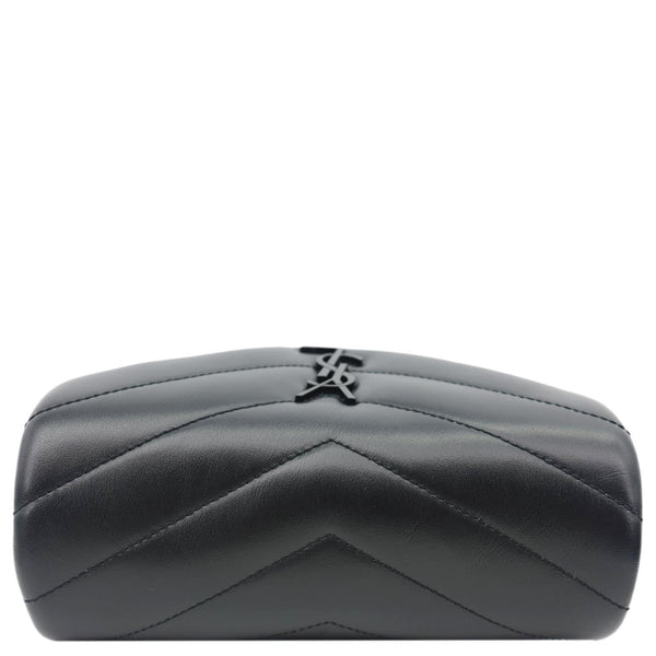 YVES SAINT LAURENT Loulou Toy Quilted Leather Crossbody Bag Black