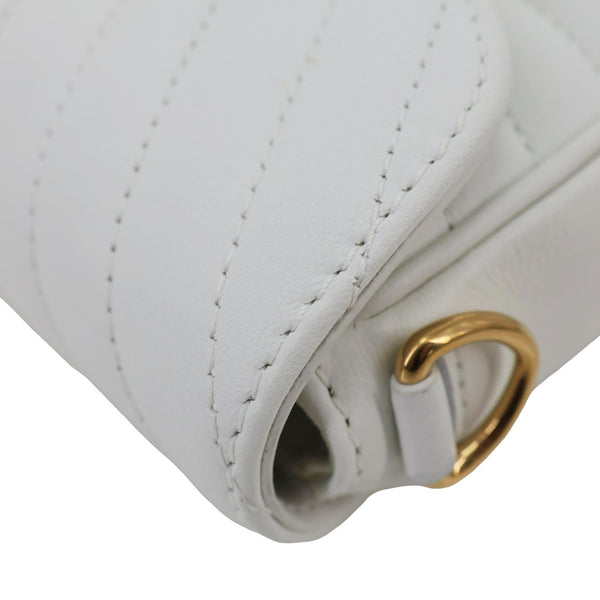 LOUIS VUITTON New Wave Multi Pochette Leather Chain Shoulder Bag White