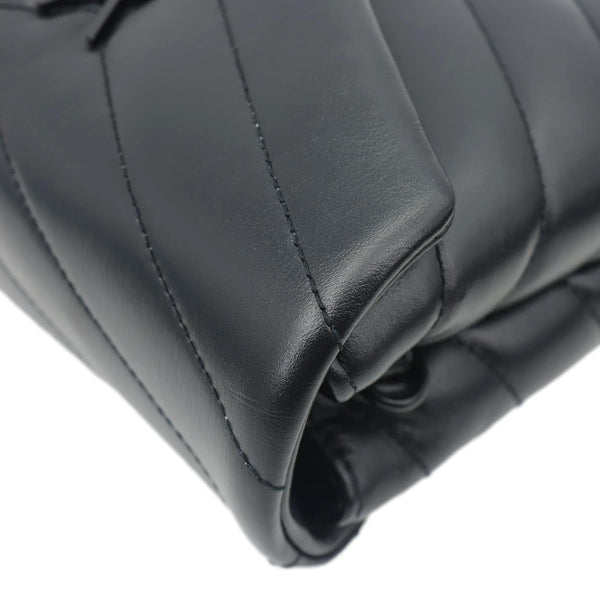 YVES SAINT LAURENT Loulou Toy Quilted Leather Crossbody Bag Black