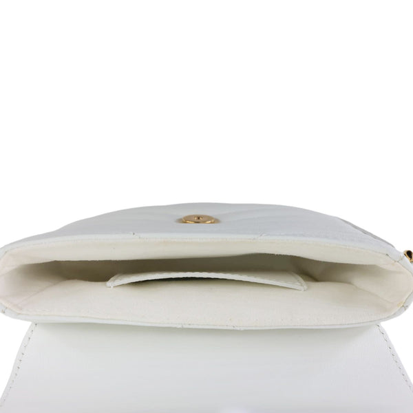 LOUIS VUITTON New Wave Multi Pochette Leather Chain Shoulder Bag White
