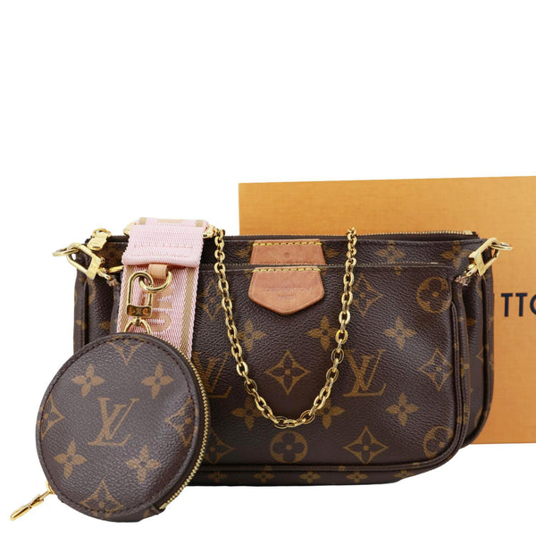 LOUIS VUITTON Multi Pochette Accessoires Monogram Canvas Shoulder Bag Brown